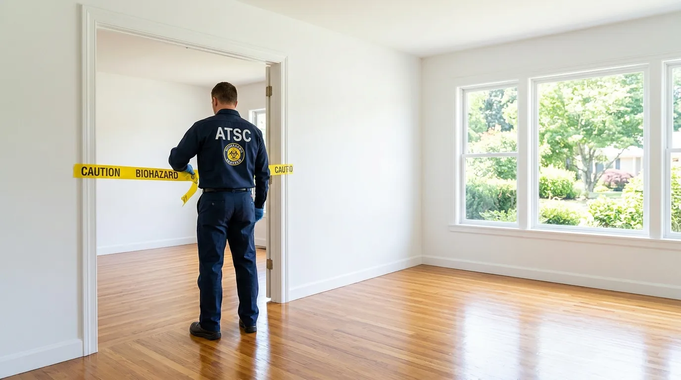 Certified biohazard cleanup crew performing Decomposition Cleanup in Port Richmond